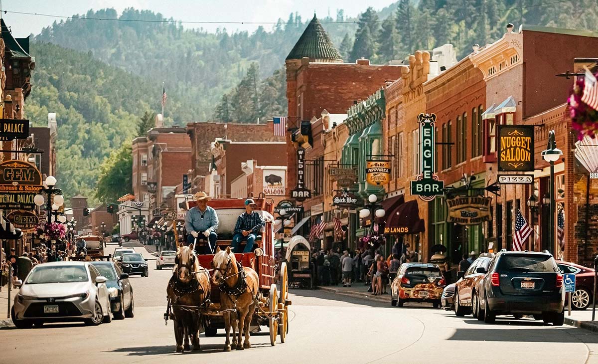 Stagecoach on Deadwood main street
